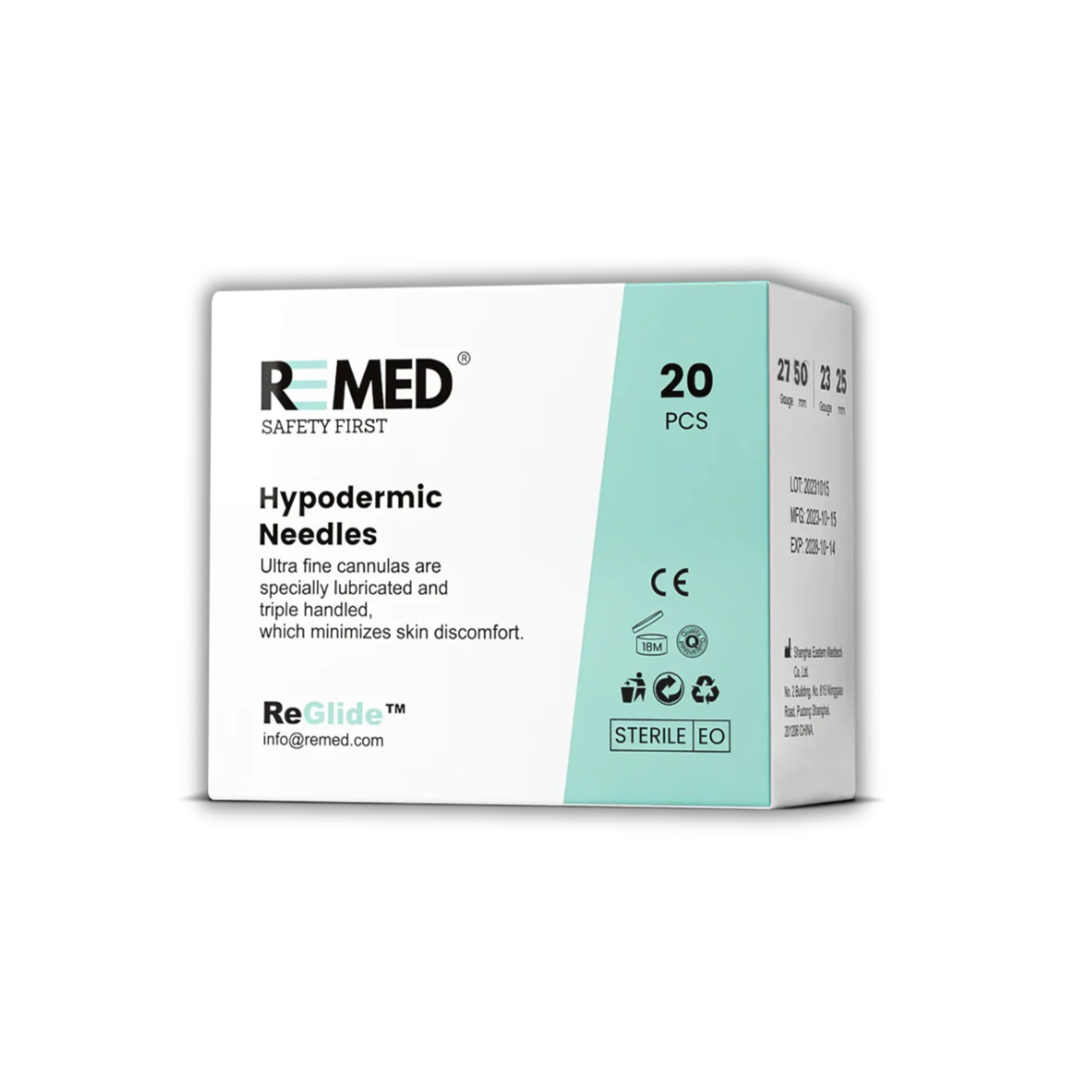 ReMed Needle Cannula (27G 50mm) 20-pack