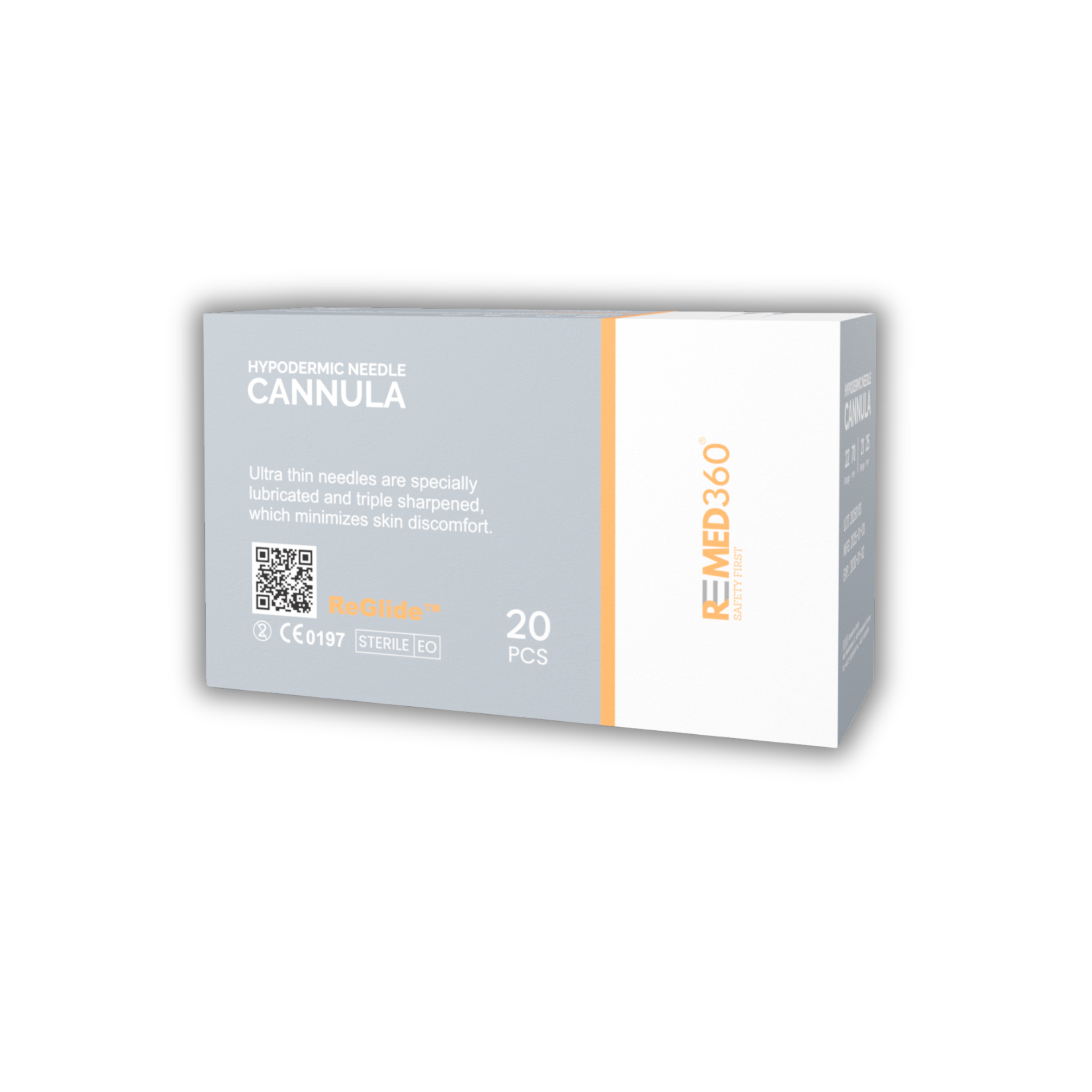 ReMed Needle Cannula (22G 70mm) 20-pack