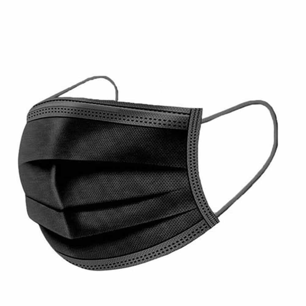 Medical Masks (Black - 50 Pack)